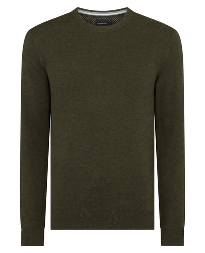 Tapered Fit Cotton Crew Neck Sweater