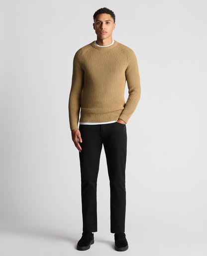 Tapered Fit Chunky Knit Sweater