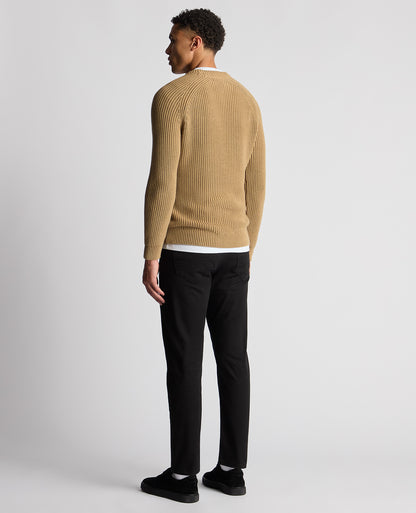 Tapered Fit Chunky Knit Sweater