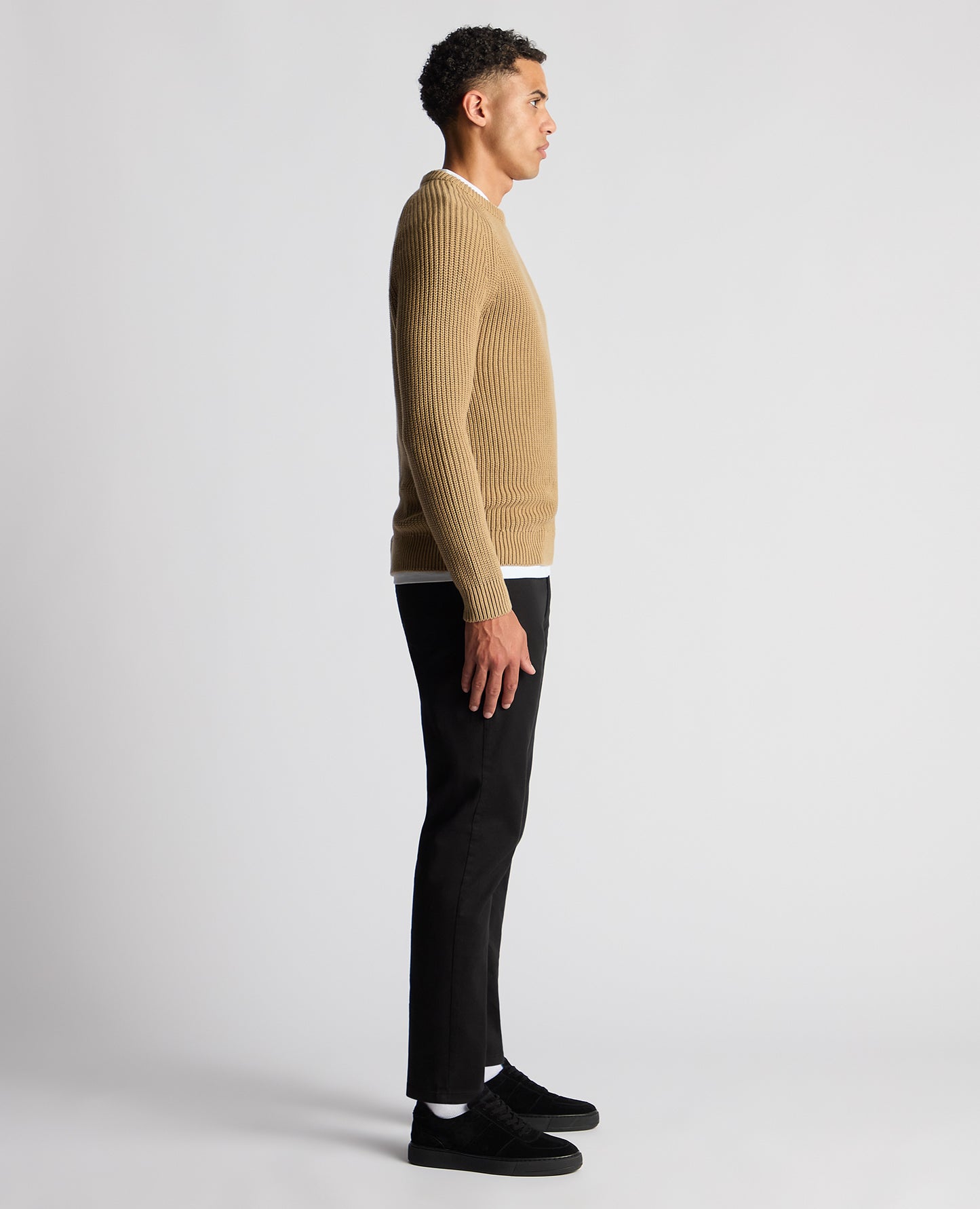 Tapered Fit Chunky Knit Sweater