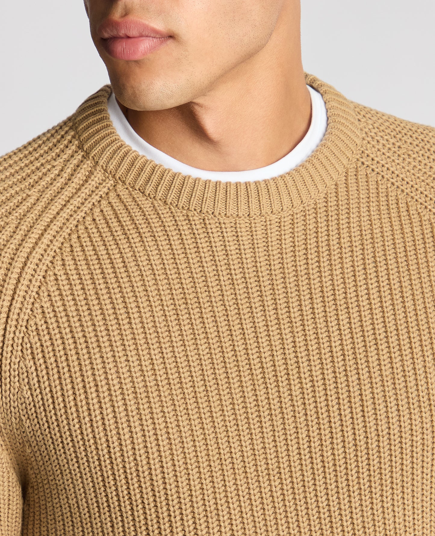 Tapered Fit Chunky Knit Sweater