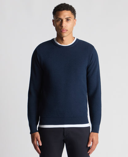 Tapered Fit Merino Wool-Blend Sweater