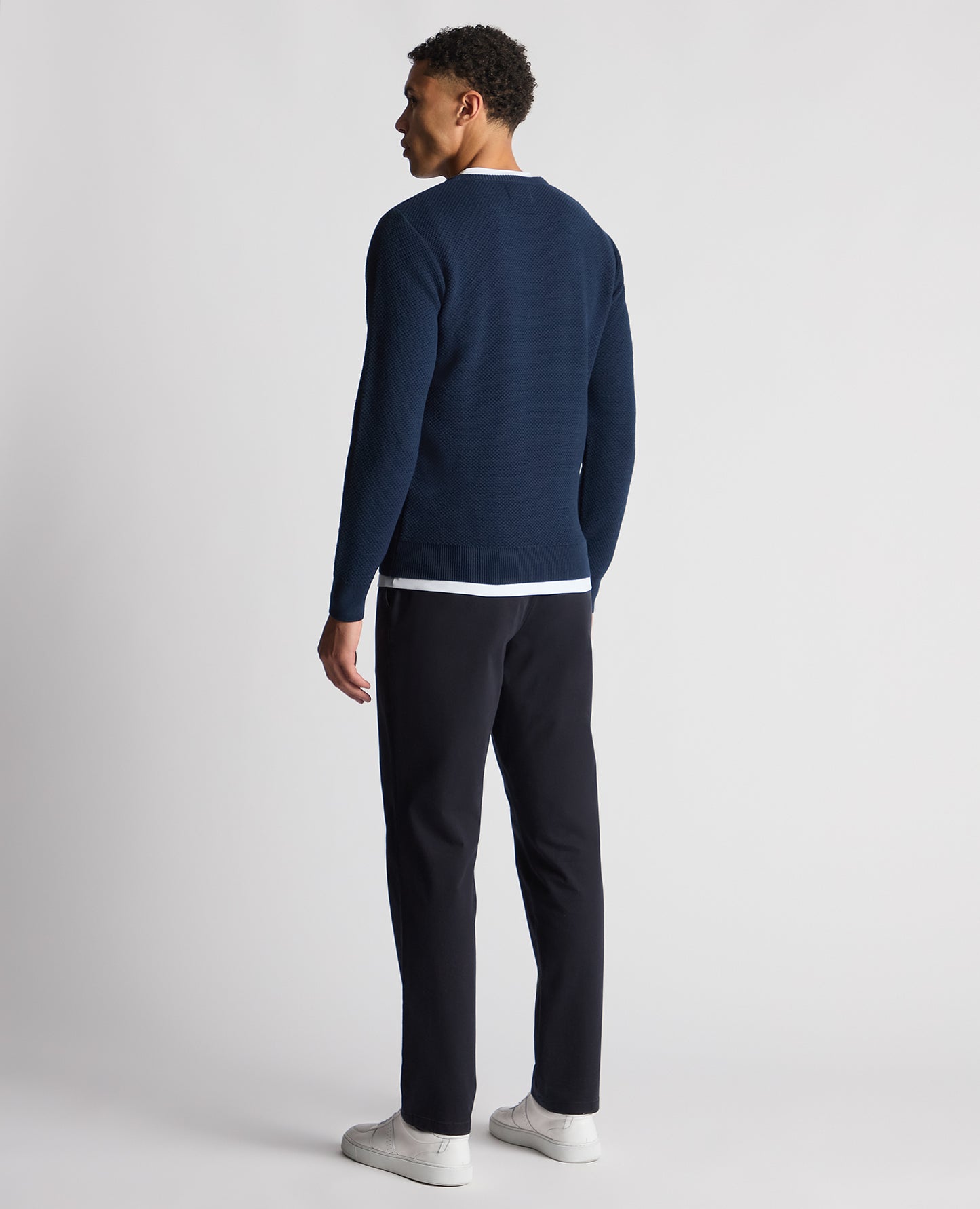 Tapered Fit Merino Wool-Blend Sweater