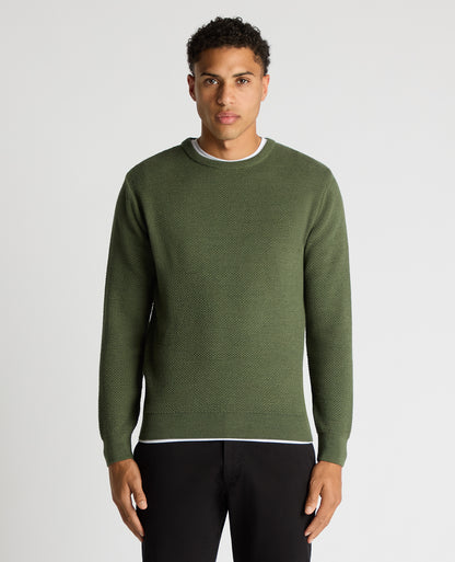 Tapered Fit Merino Wool-Blend Sweater