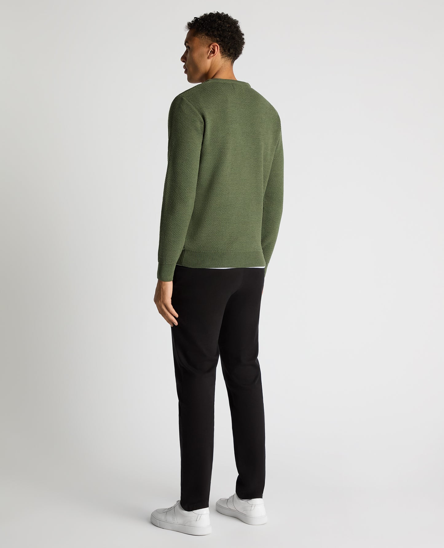 Tapered Fit Merino Wool-Blend Sweater