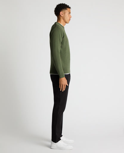 Tapered Fit Merino Wool-Blend Sweater