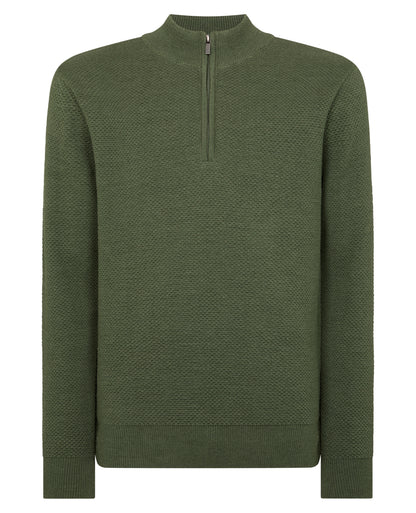 Tapered Fit Half Zip Sweater