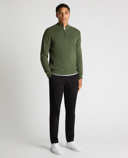 Tapered Fit Half Zip Sweater