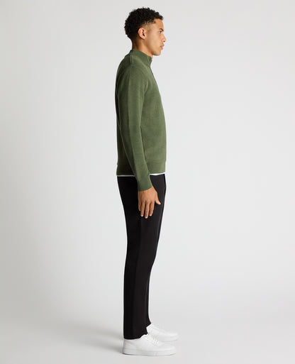 Tapered Fit Half Zip Sweater