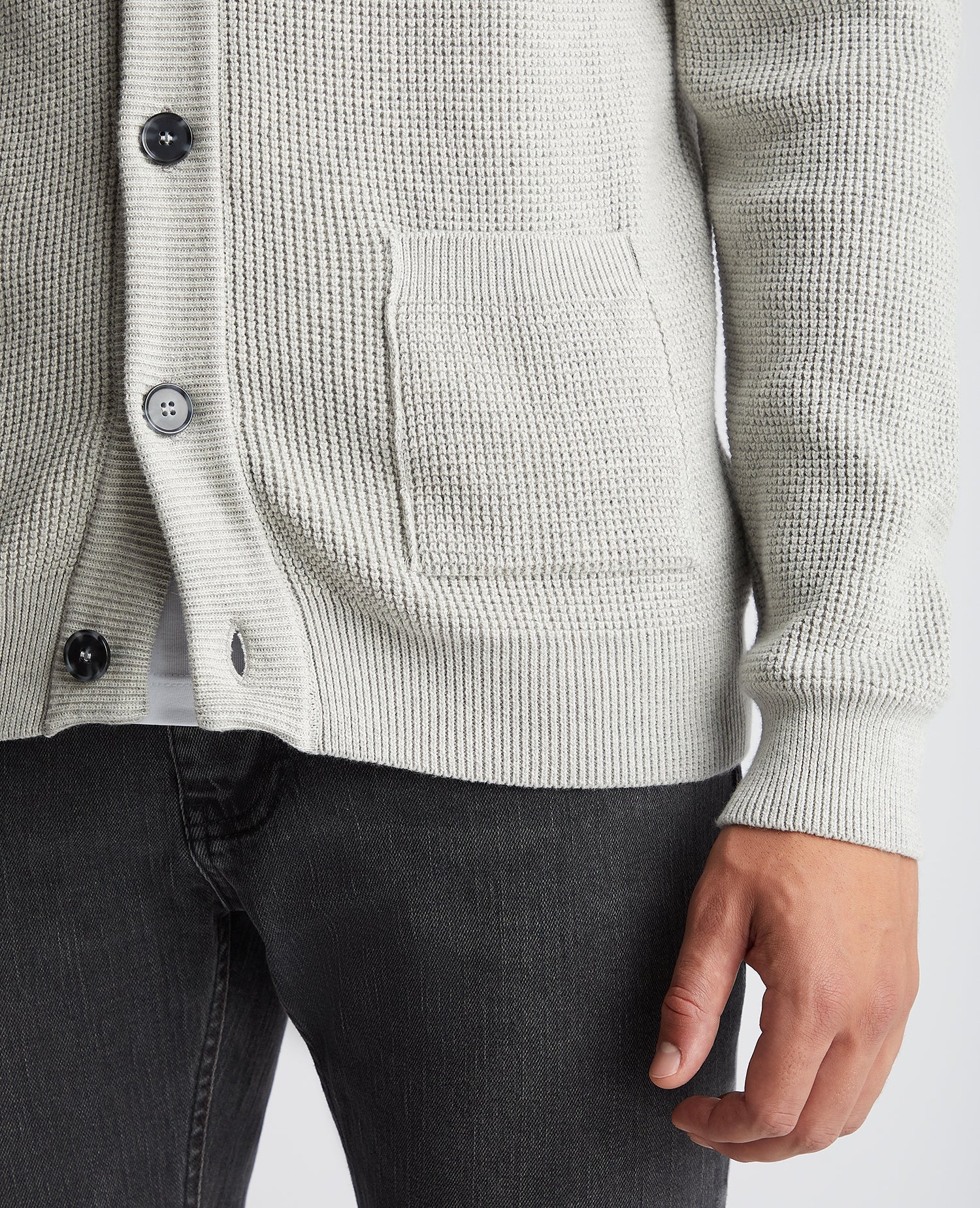 Tapered Fit Cotton Cardigan