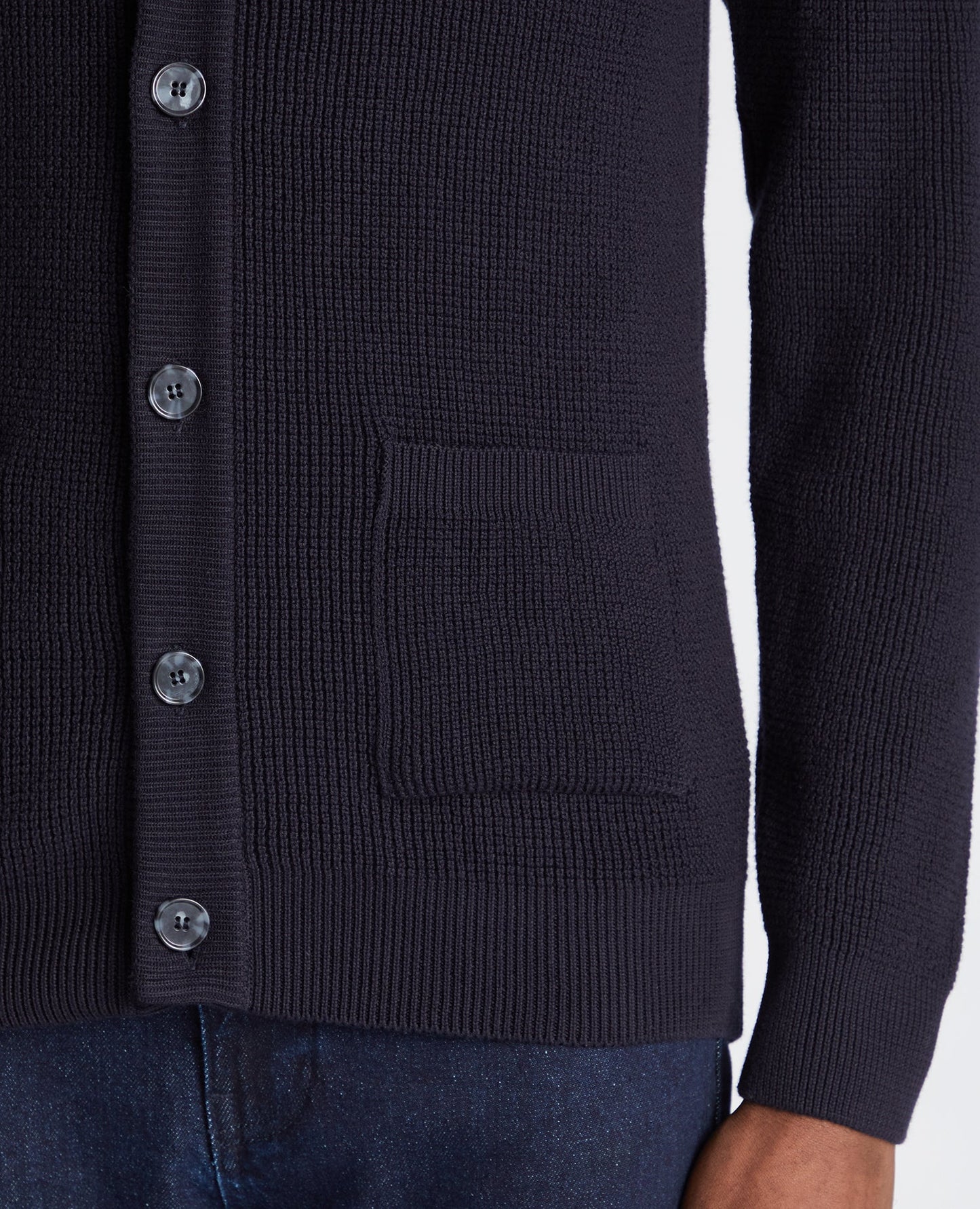 Tapered Fit Cotton Cardigan