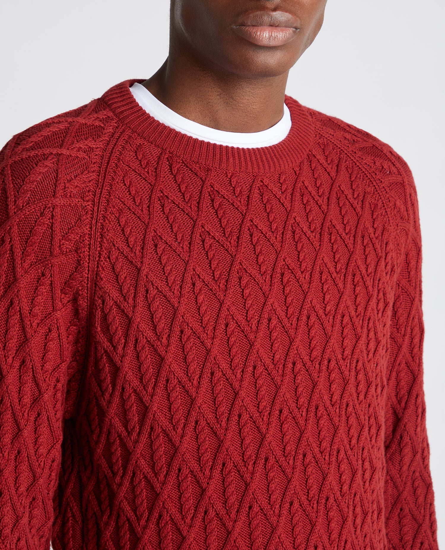 Tapered Fit Merino Wool-Blend Sweater