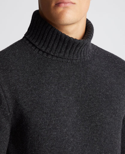 Tapered Fit Wool-Blend Crew Neck Sweater