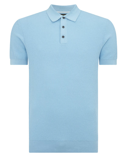 Slim Fit Cotton Interest Fabric Polo Shirt