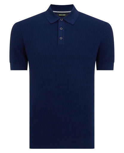 Slim Fit Cotton Interest Fabric Polo Shirt