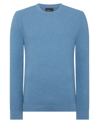 Tapered Fit Cotton Crew Neck Sweater