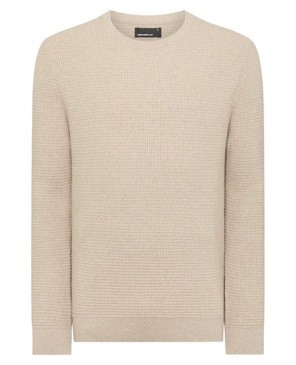 Tapered Fit Cotton Crew Neck Sweater