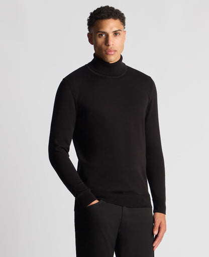 Tapered Fit Roll Neck Sweater