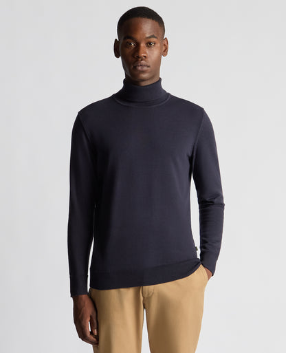 Tapered Fit Roll Neck Sweater