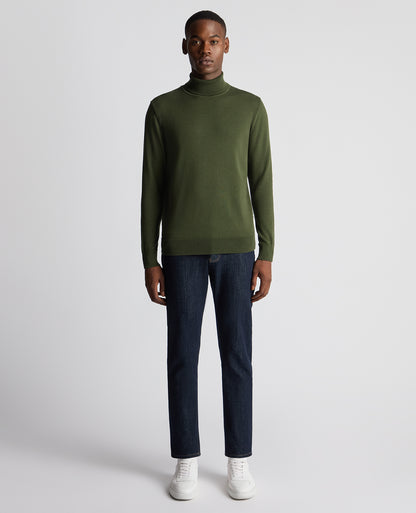 Tapered Fit Roll Neck Sweater