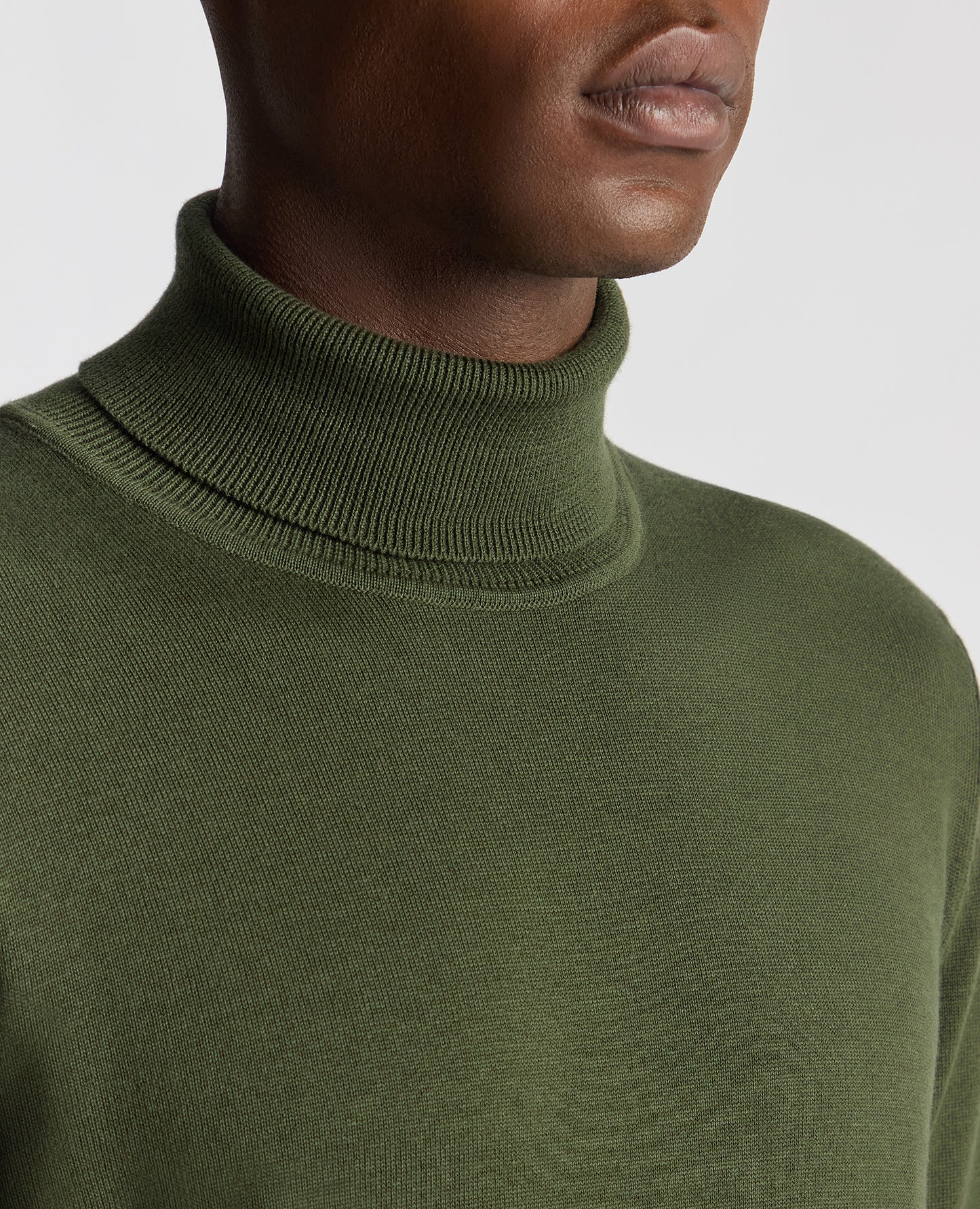 Tapered Fit Roll Neck Sweater