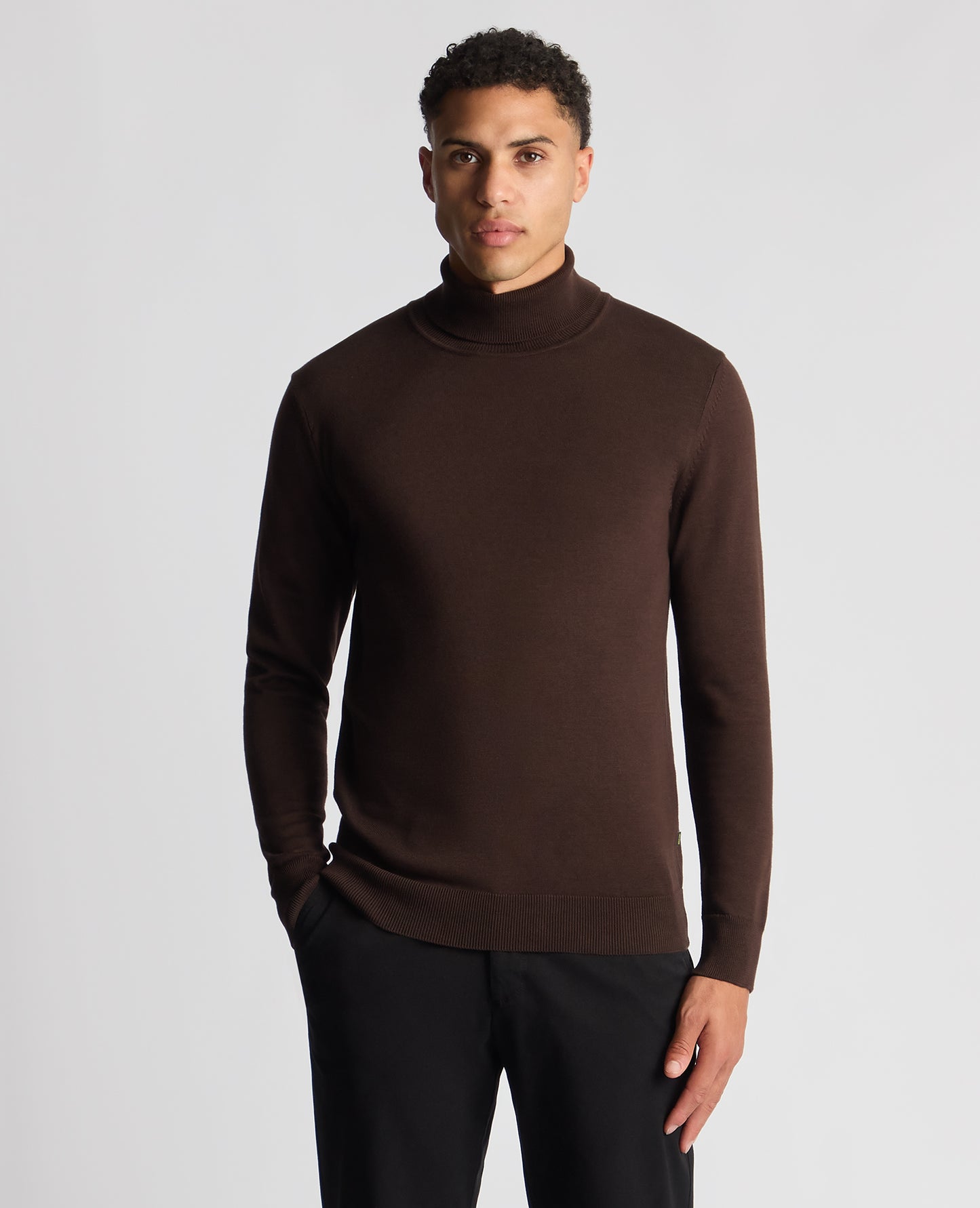 Tapered Fit Roll Neck Sweater