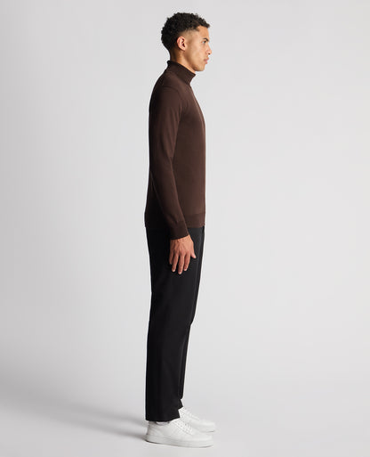 Tapered Fit Roll Neck Sweater