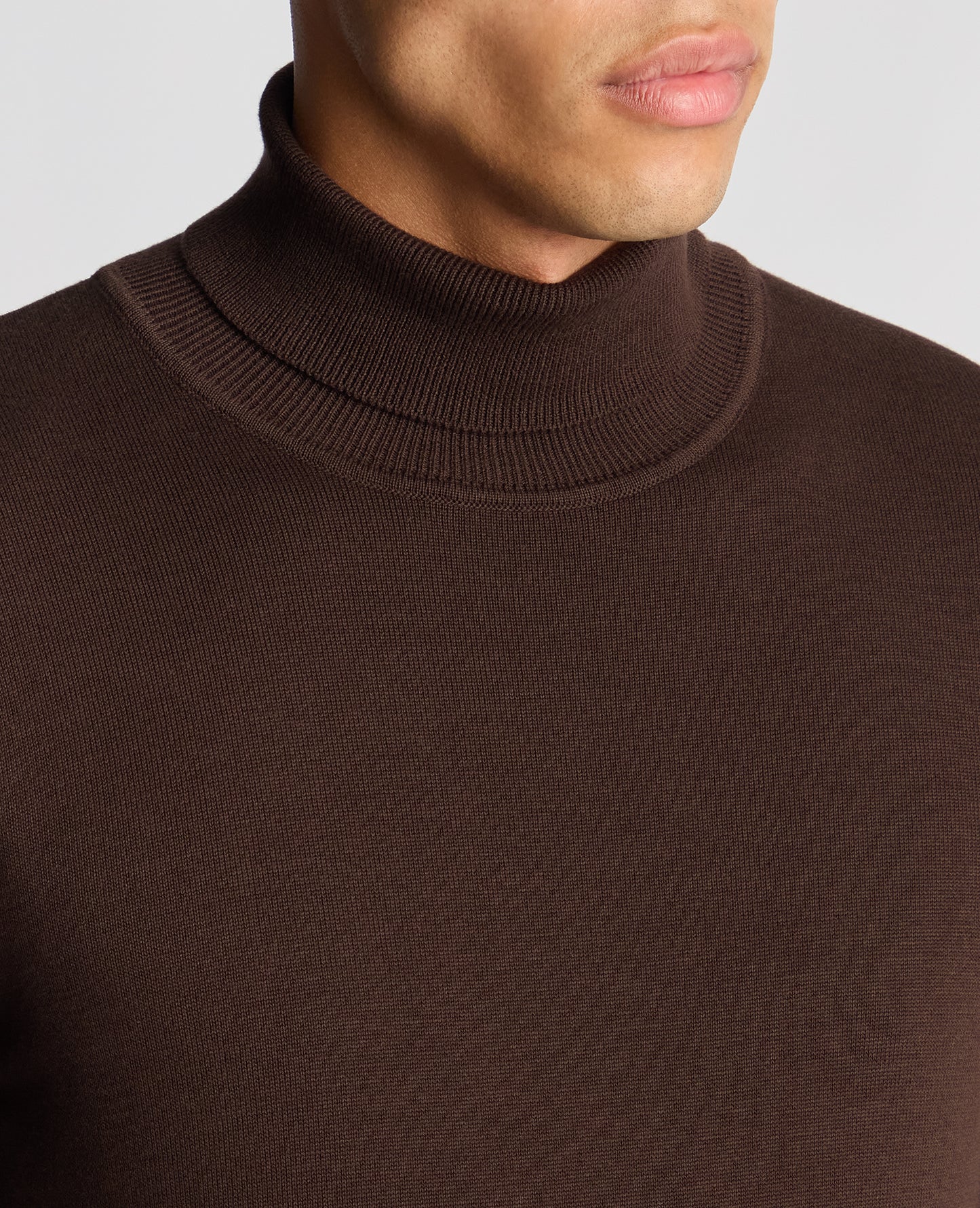 Tapered Fit Roll Neck Sweater