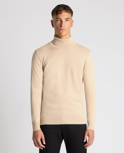 Tapered Fit Roll Neck Sweater