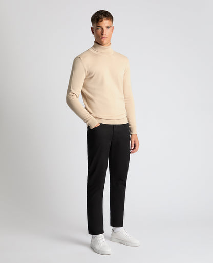 Tapered Fit Roll Neck Sweater