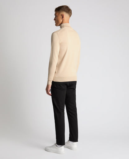 Tapered Fit Roll Neck Sweater