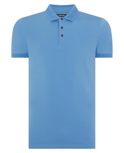 Tapered Fit Cotton-Stretch Polo Shirt