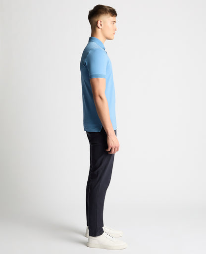 Tapered Fit Cotton-Stretch Polo Shirt