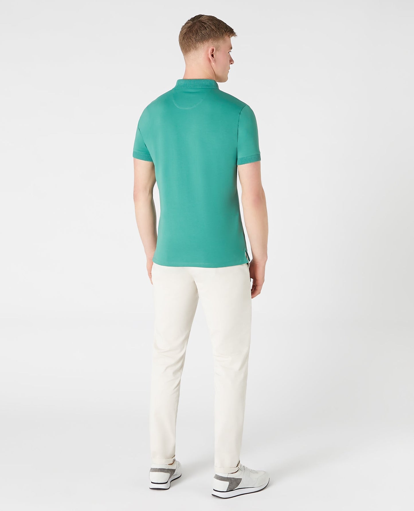 Tapered Fit Cotton-Stretch Polo Shirt