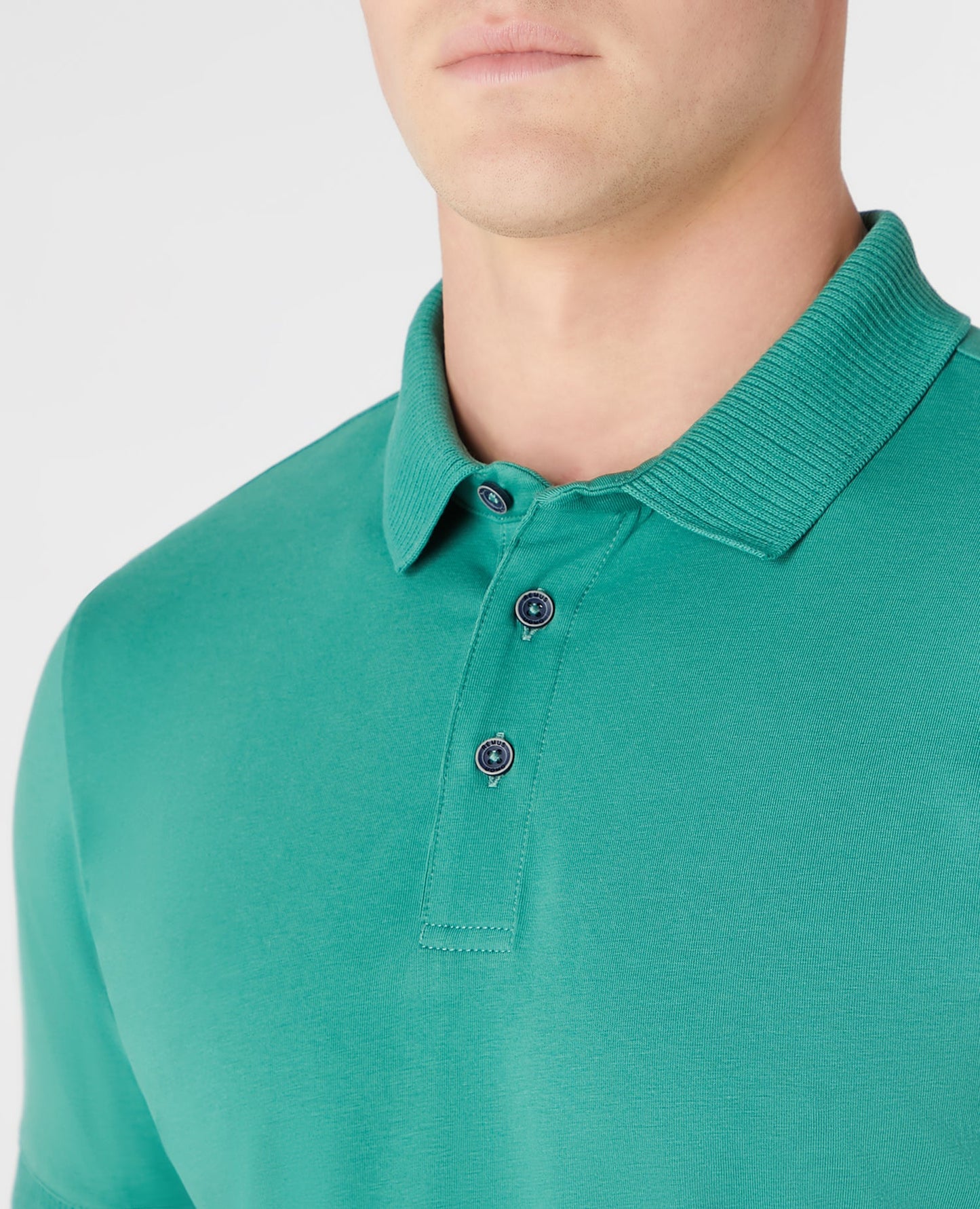 Tapered Fit Cotton-Stretch Polo Shirt