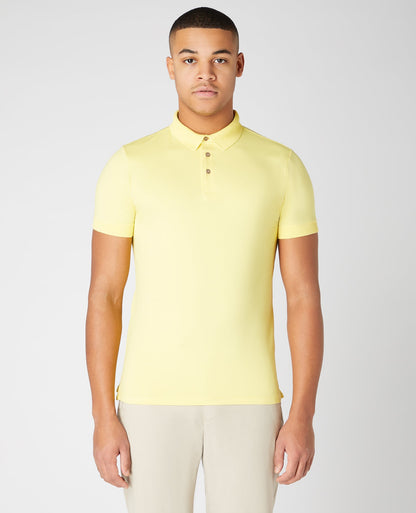 Tapered Fit Cotton-Stretch Polo Shirt