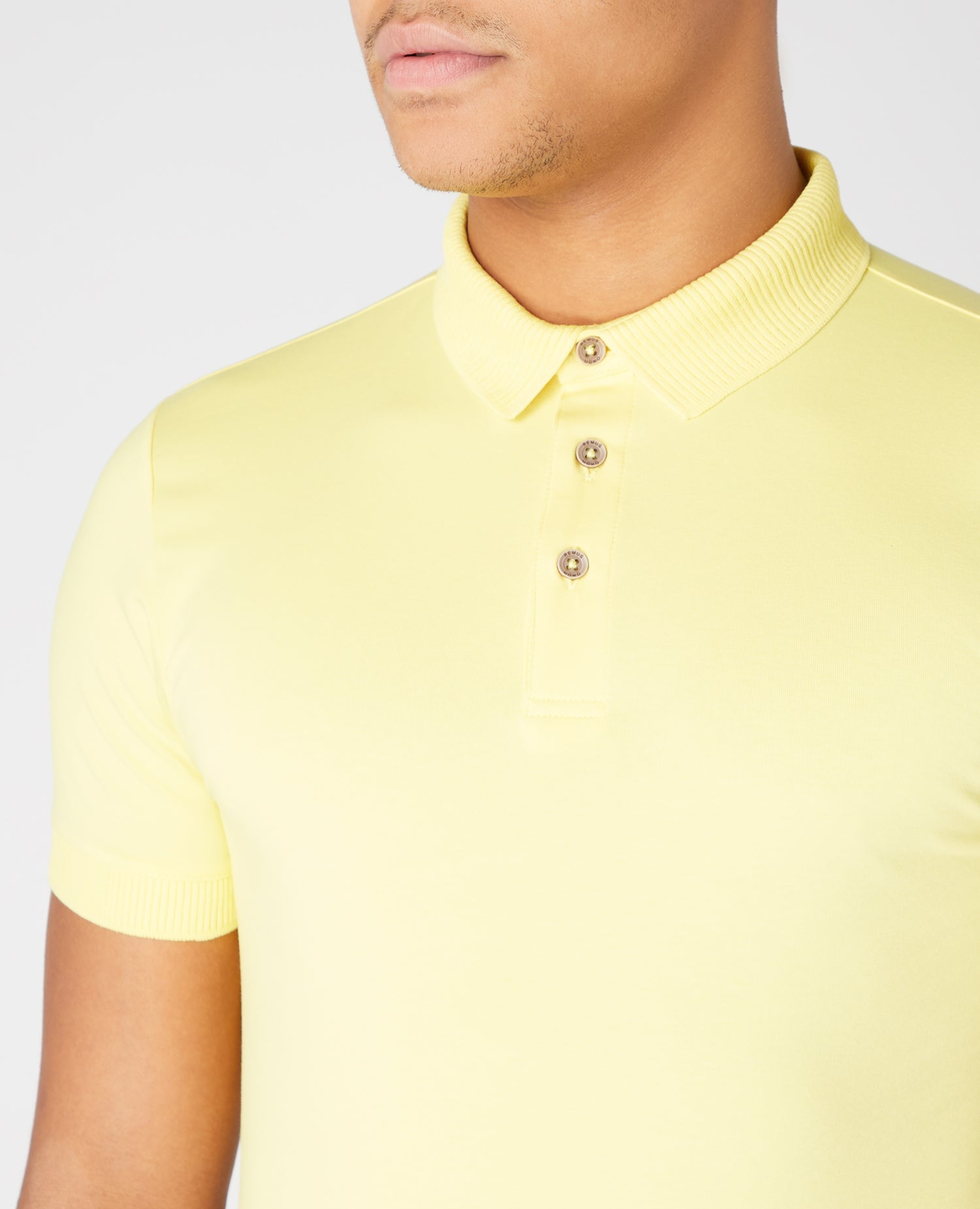 Tapered Fit Cotton-Stretch Polo Shirt