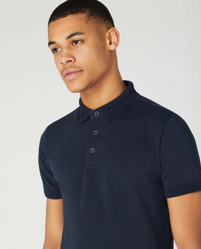 Tapered Fit Cotton-Stretch Polo Shirt