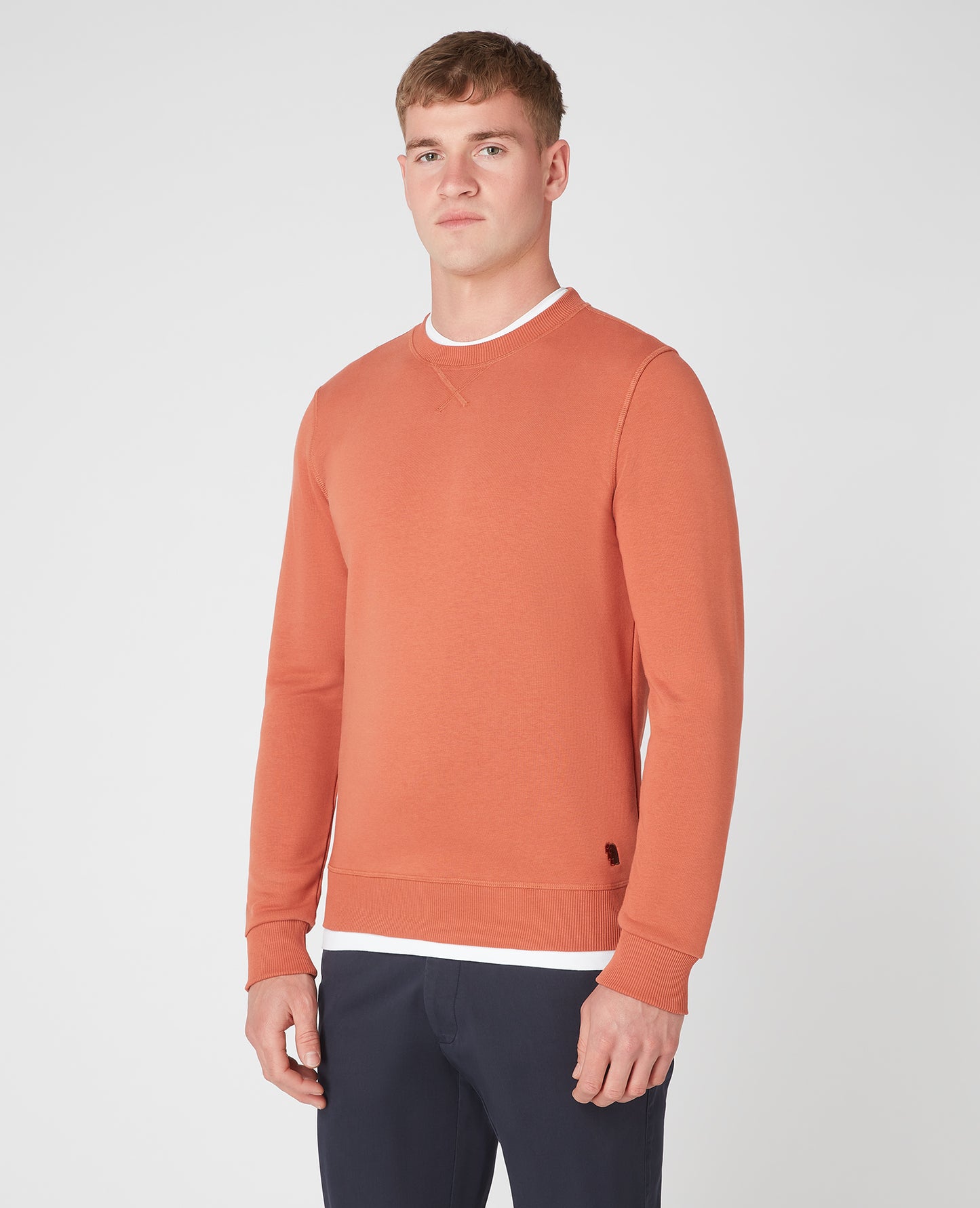 Tapered Fit Cotton-Blend Sweatshirt