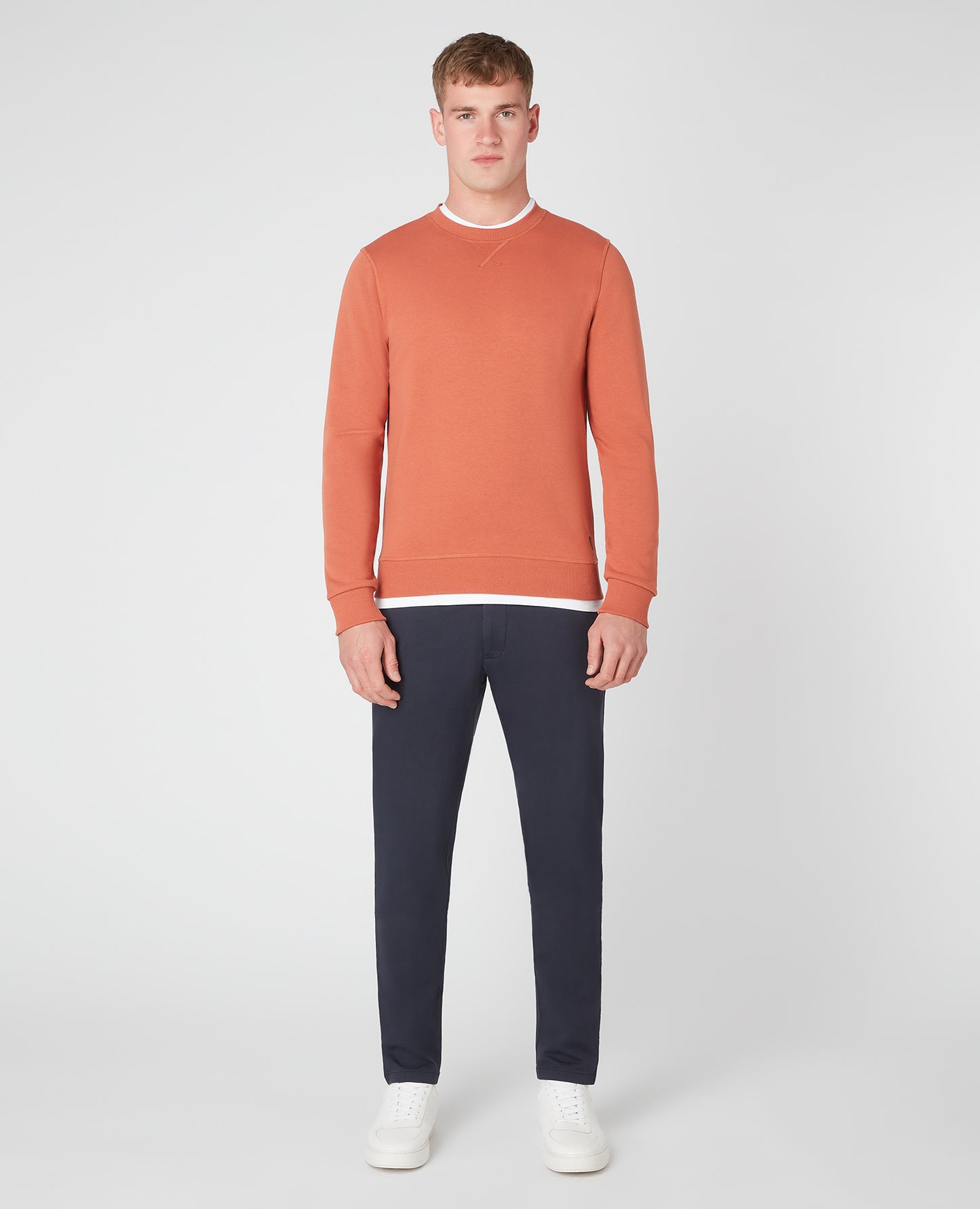 Tapered Fit Cotton-Blend Sweatshirt