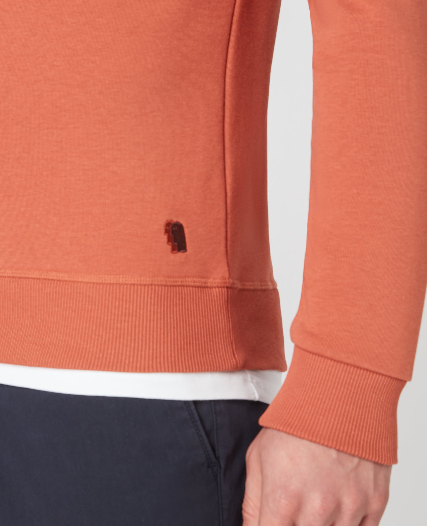 Tapered Fit Cotton-Blend Sweatshirt