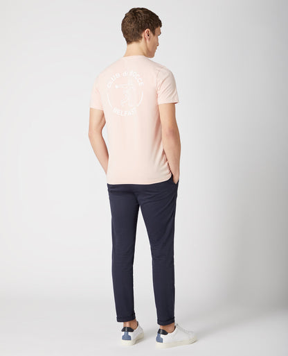 Printed Cotton-Stretch Crew Neck T-Shirt