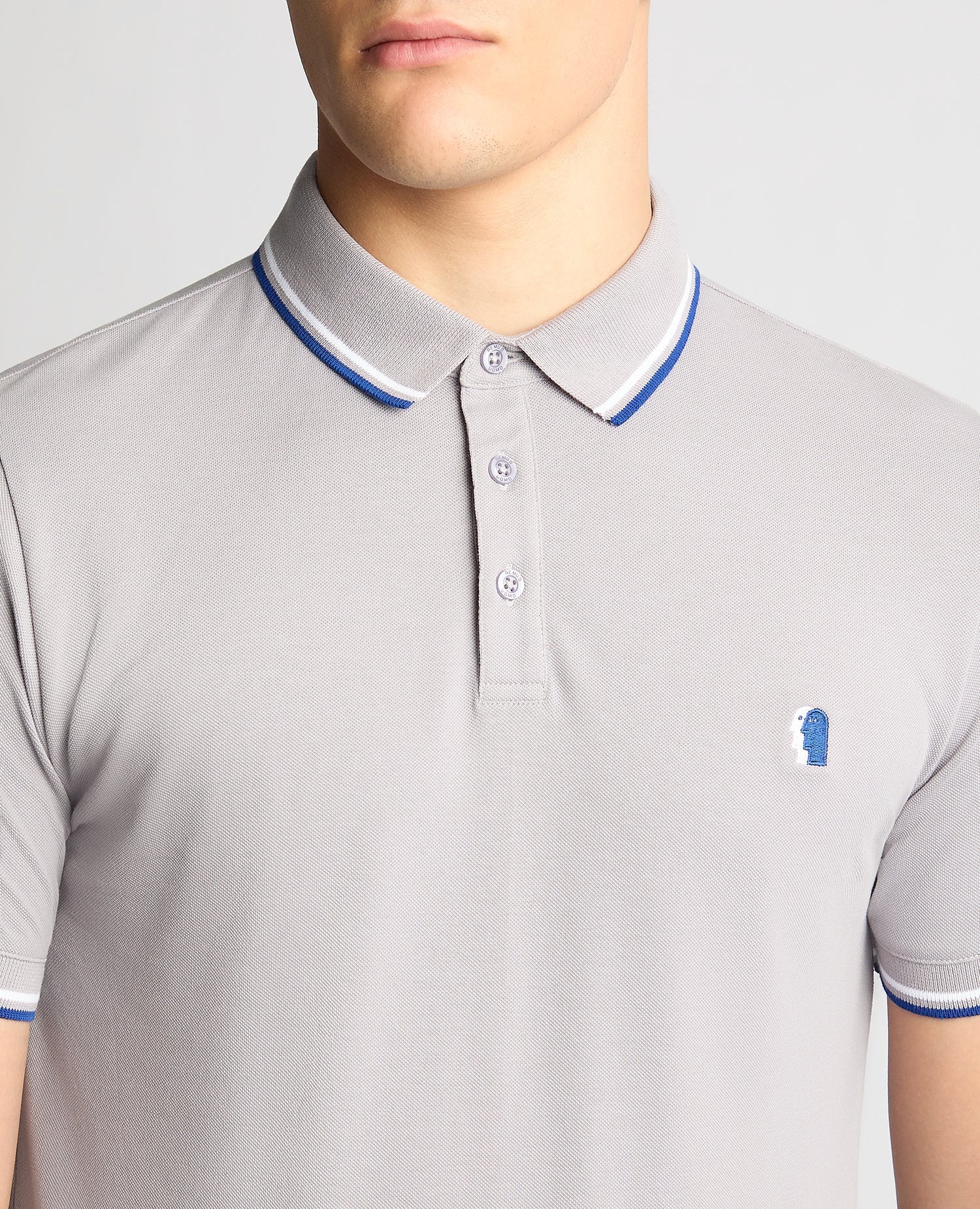 Tapered Fit Cotton-Blend Polo Shirt