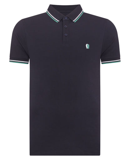 Tapered Fit Cotton-Blend Polo Shirt