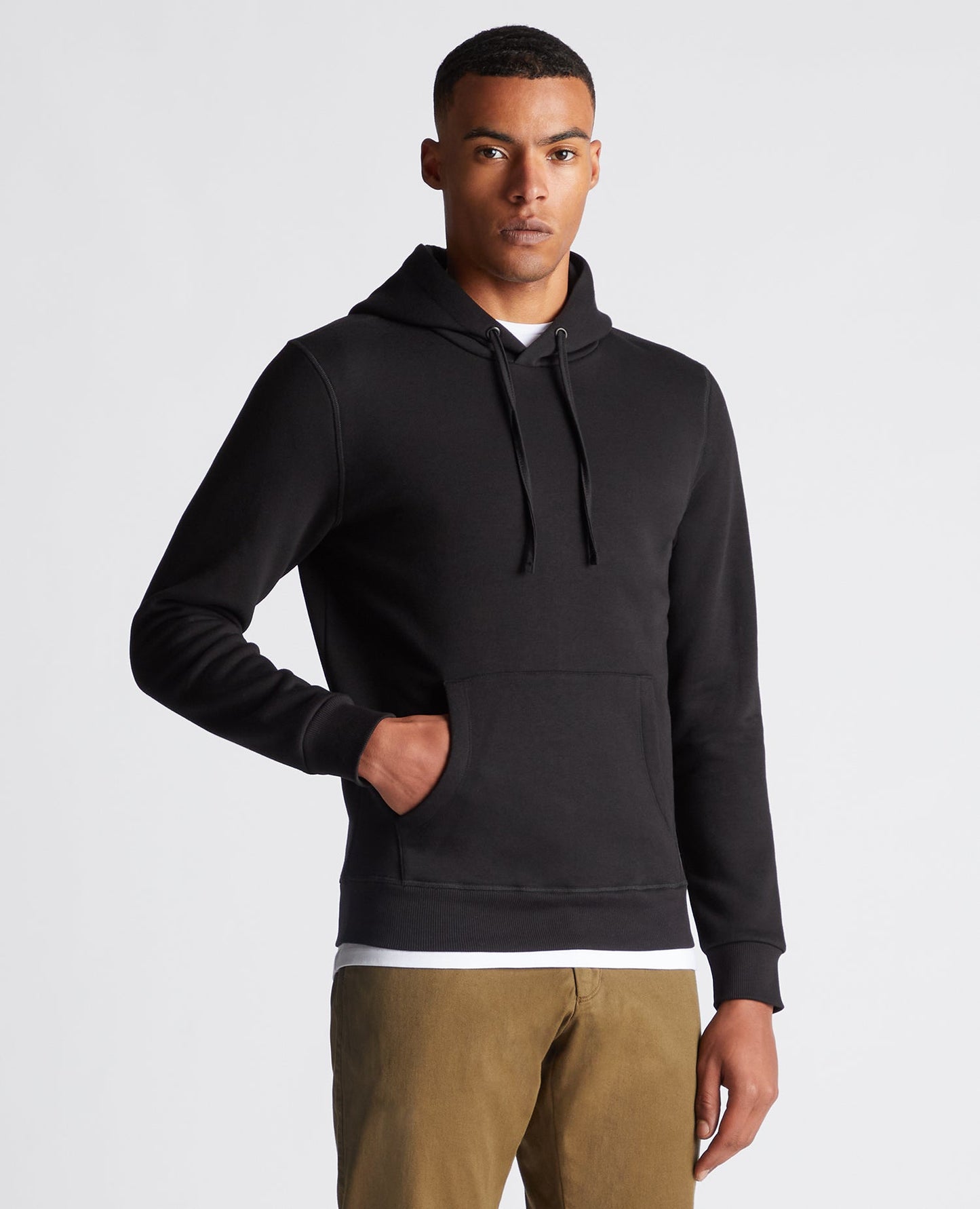 Tapered Fit Cotton-Blend Hoodie