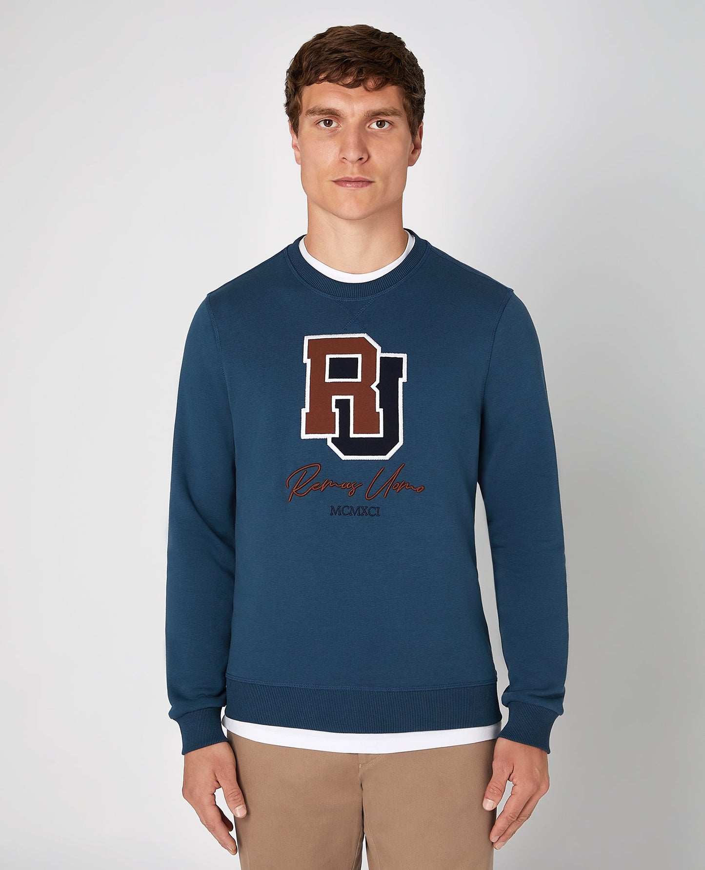 Tapered Fit Cotton-Blend Sweatshirt