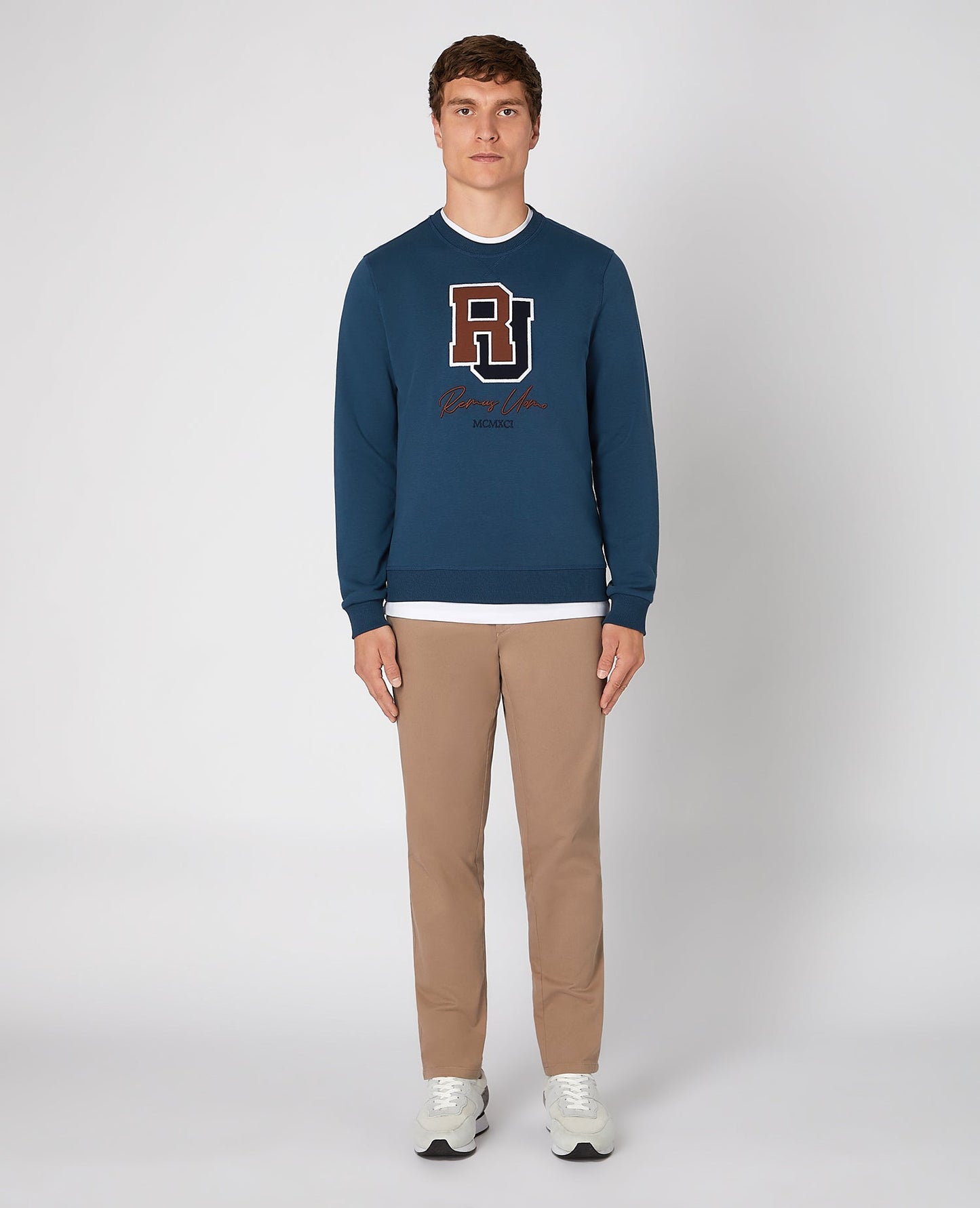 Tapered Fit Cotton-Blend Sweatshirt