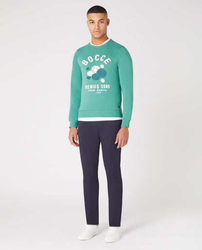 Tapered Fit Cotton-Blend Sweatshirt