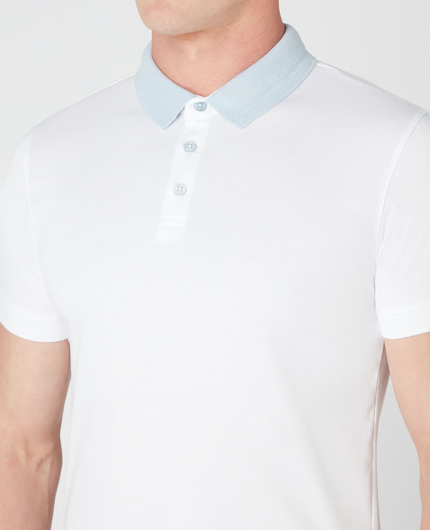 Tapered Fit Cotton-Blend Polo Shirt