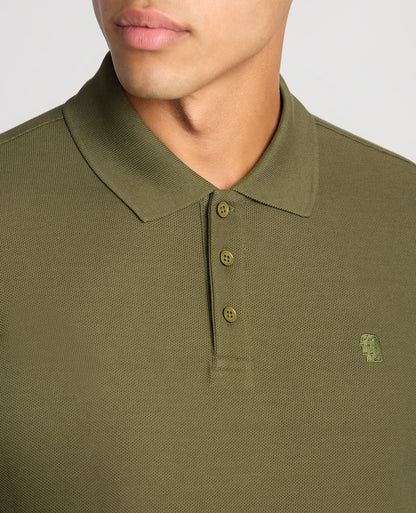 Slim Fit Cotton-Stretch Pique Polo Shirt